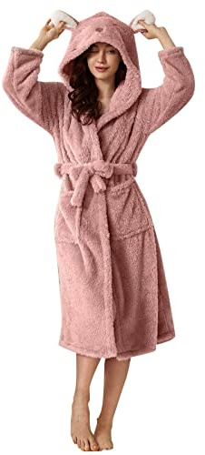 Albornoz Mujer Algodón Albornoz Mujer Ducha Bata Algodon Rosa Baño De Toalla Bath Robe Piscina Batin Roupao Feminino Albornoces Talla Grande Bathrobe Women Micorfibra Rizo Calentita Oversize Batas