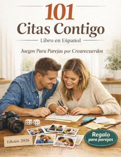101 Citas Contigo Libro en Español: Juegos Para Parejas por Crearecuerdos – A Spanish Couple Date Book with Couple Activities, Date Night Ideas and Valentine Gifts for Couples