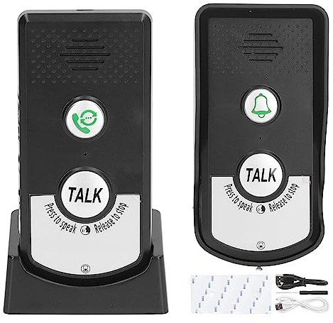 di campanello per porta citofono vocale wireless con portata di trasmissione di 1000 metri Batteria al litio ricaricabile da 2000 mAh Grado di impermeabilità IP54 e suono