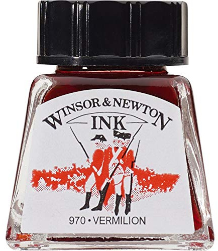 Winsor & Newton Drawing Ink Bottle, 14 ml - Vermilion
