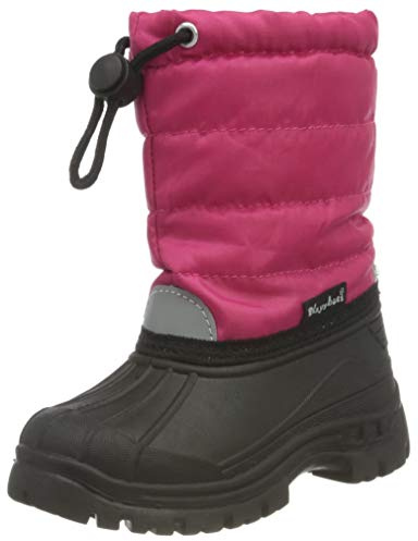Playshoes Winter-Bootie/Stivaletto Invernale, Stivali Da Neve Unisex - Bambini e ragazzi, Pink, 24/25 EU