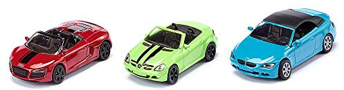 siku 6314, 3-Piece Convertible Set, Metal/Plastic, Red/Green/Blue, With removable roof, Can be combined with siku models of the same scale