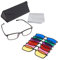 ARTZT neuro Farbbrillen Set | Farbtherapiebrille mit 6 komfortable Farbbrille für Farbtherapie | Neuroathletik Lichttherapiebrille 100% UV-Schutz Mehrfarbig, OneSize