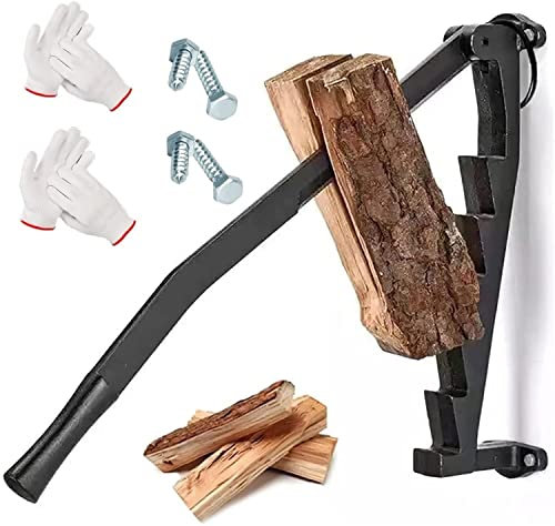Tragbarer Handholz-Anzündholz-Knallspalter-Splitterkeil für Zuhause im Freien, an der Wand montierter Brennholz-Anzündholzspalter, Robustes manuelles Brennholz-Anzündholz-Holzspalter