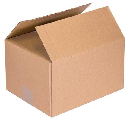 Cajas de Cartón para Mudanza Economico ideal Envío, Varios Tamaños, Canal Simple 1 Capa, Fabricado en España (40x30x25cm/12ud)