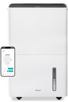 Duux Bora Smart Luftentfeuchter - 20L/24h - Raumentfeuchter für jeden Raum bis 40 m² - Steuerbar mit App - Luftentfeuchter Keller mit Wäschetrocknungsmodus