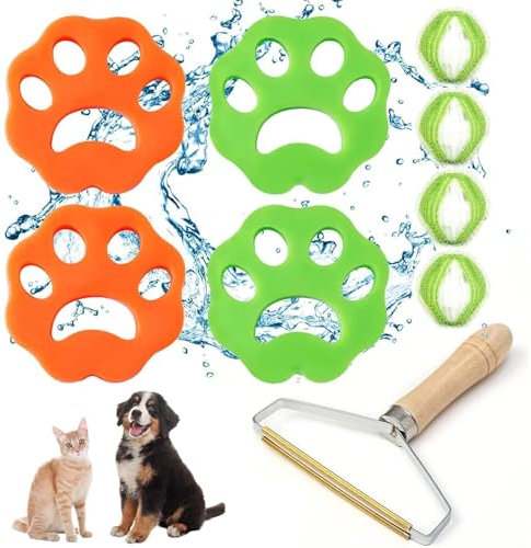 9 Stück Haarfänger Waschmaschine,Waschmaschine Tierhaarentferner,Tierhaarentferner Waschmaschine,Hundehaare Waschmaschine,Fusselentferner Waschmaschine,Entfernt Tierhaare,Fusseln&Flusen