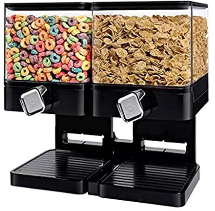 BLHKBAIKBN Dispensador de Cereales y Recipiente de Almacenamiento, contenedor de Alimentos Secos de 3,7 l/7,4 l para encimera de Cocina, para bocadillos de Mesa, Frutos Secos y Dulces