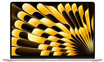 Apple MacBook Air (15, Apple M4 Chip mit 10‑Core CPU und 10‑Core GPU, 16GB Gemeinsamer Arbeitsspeicher, 512 GB) - Polarstern