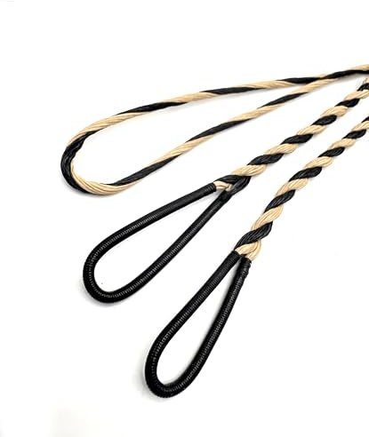Flemish Twist B55 Bowstring with Enduraloop – Served Loop Recurve Replacement Bowstring – Handcrafted from Dacron for Smooth, Quiet, and Reliable Performance (16 Strands, 55 (59 AMO))