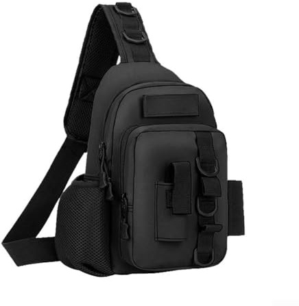 Borsa impermeabile per attrezzi da pesca con scatola per esche integrata, tasche multiple e passanti elastici per canna da pesca veloce durante la pesca d'acqua dolce o salata