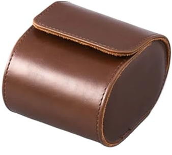 ZHSOAO 2 st 1/2/3 fack klockrulle resefodral elegant bärbar vintage läderdisplay förvaringslåda med inskjutningsförvaring för män och kvinnor
