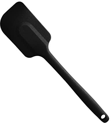 MASTRAD - Spatule - Maryse - Pâtisserie Desserts Nappage - Unibloc - En Silicone - Ne Raye Pas Les Casseroles - Noire, Noir