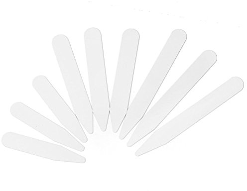 VORCOOL Colletto bianco plastica rimane irrigidimenti per Mens camicia in 3 dimensioni - 200pcs