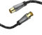 Hama Antennenkabel Koax 3 m lang 120 dB (Koax Stecker - Kupplung, Koaxialkabel HD TV, 8K, zur Verbindung von Antennendose zu TV oder Receiver, Metallgehäuse, verstärkter Kabelmantel, 75 Ohm)