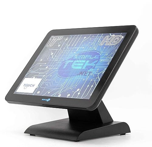 SIMPLETEK - Monitor HD 4:3 Touch 17 Per Cassa POS | Schermo Touchscreen Plug & Play HDMI VGA Speaker integrati Attacco VESA Windows/MacOS/Linux