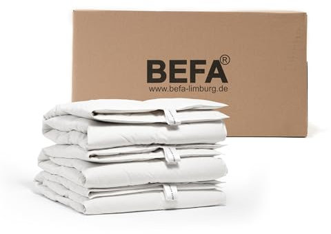 BEFA NATUR Daunenbettdecke 135x200 cm aus 90% Daune und 10% Federn, Sommerdecke, Öko-Tex 100 Klasse 1 Zertifiziert, Downpass - Programm und Preise für Hotellerie und Geschäftskunden