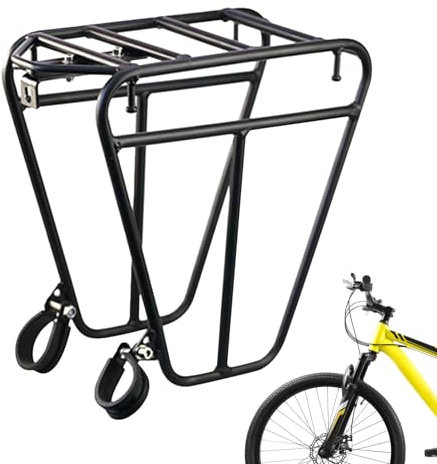 Fahrrad Front Gepäckträger | Tourenträger | Gepäckträger Für Touren | 25 Kg Kapazität - Robuster Fahrrad-Gepäckträger Aus Stahl Für Das Rennrad