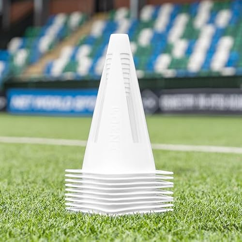 FORZA Flexi-koner [paket med 10] | Ultra-hållbara träningskoner för att förbättra och diversifiera träningspass över flera sporter – finns i 9 vibrerande färgalternativ