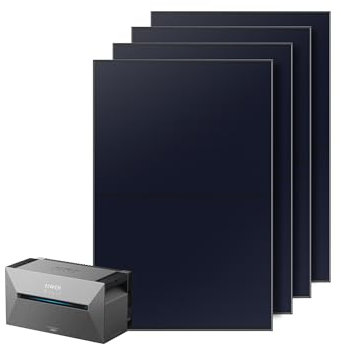 Anker SOLIX Balkonkraftwerk mit Speicher (1820W | 1600Wh), Solarbank 2 E1600 Pro (1600Wh), 4× RS40P IBC Solarpanel (455W), 4 MPPT, 1000W AC, Plug&Play