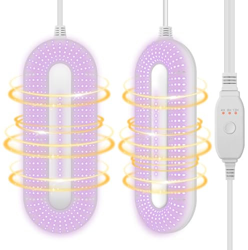 NZQXJXZ Asciuga Scarpe, Asciuga Stivali, Asciuga Guanti con Timer Intelligente, Asciugatrice per ad Asciugatura Rapida, Elimina Efficacemente gli Odori (Spina EU)