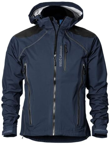 Showers Pass Men's Refuge Rain Jacket - Premium 3-Layer Waterproof Breathable Shell - For Outdoor Activities - Apline Blue LG