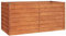 Utiny Hochbeet Rostig 160x80x77 cm Cortenstahl Pflanzbeet Frühbeet Gartenbeet für Garten Balkon Pflanzkübel aus Metall