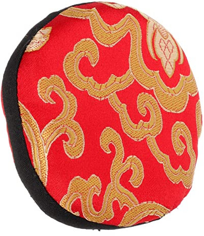 DRESSOOS Buddhistisches Klangschalen-pad Nepal Handgefertigte Meditationsunterlage Und Stilvolle Klangschalenmatte Für Zuhause Und Büro Schützt Vor Stößen Und Ist Für