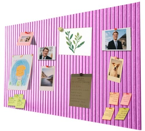 40 x 60 cm anslagstavla stor självhäftande – dekorativ anslagstavla av filt, pinvägg, korktavla, vikbar fotopanel, planeringstavla för kontor, hem och barnrum
