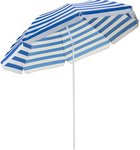 Outtec® Parasol de Jardin et Plage Réglable en Hauteur - Ø200 cm