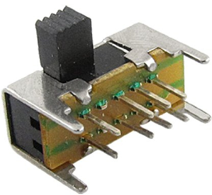 Sourcingmap 10 Pcs x Panel PCB 8 Pin 3 Position 2P3T DP3T Slide Switch Side Knob