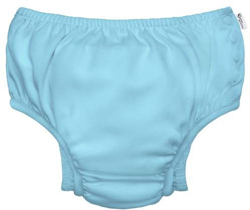 Green Sprouts Baby Toddler Ultimate Reusable Snap Swim Diaper, Aqua, 2T-3T