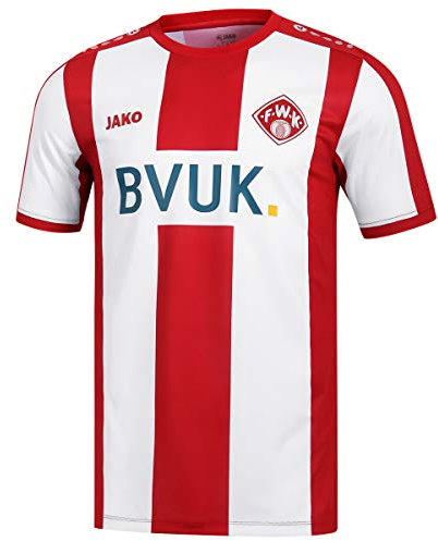 Jako Kinder Würzburger Kickers Trikot KA Home, (Saison 19/20), Rot/Weiß, 140, WK4219H