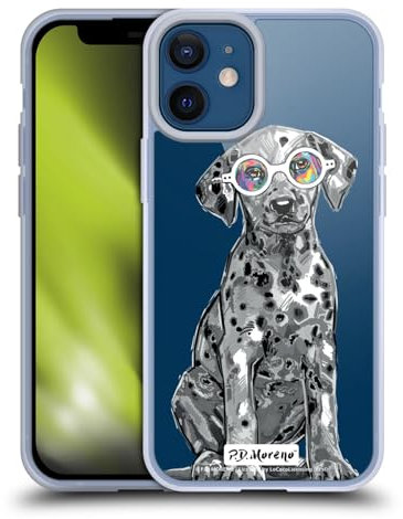 Head Case Designs Officially Licensed P.D. Moreno Dalmatian Black And White Dogs Gel Case [Military Grade Protection] Compatible with Apple iPhone 12 Mini and Compatible with MagSafe