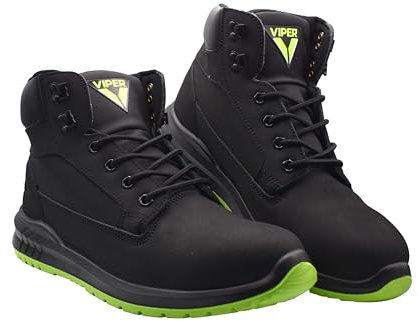 Scan Viper SBP Rated Safety Work Boot, Steel Toe Cap, Slip Resistant Soles, Protective Shoe, Size UK 9 EUR: 43