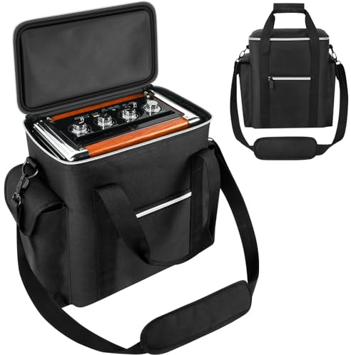 Karaoke Bag Compatible with JYX-S55/ for JYX 69BT Karaoke Machine with Two Wireless Microphones,Holder for MS69 Portable Bluetooth Speaker PA System, Box for Remote Control, Charging Cable (Case Only)