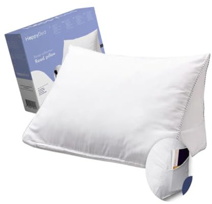HappyBed - Reading Pillow - 45x60 - Hoofdkussen Nekklachten - Slaapkussen - Verkoelend hoofdkussen