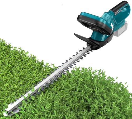 ZUYIYI Cordless Hedge Trimmer for Makita 18V Battery, Electric Bush Trimmer 20 Inches Dual-Action, 4/5 Cutting Capacity Handheld Shrub Pruning Trimmer for Garden, Grass, Lawn(NO Battery)
