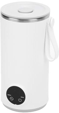 Bollitore Elettrico Portatile con 4 Controlli della Temperatura, Acciaio Inossidabile 304, Batteria da 6000 MAh, capacità 400 Ml, per Bollire L'acqua e Riscaldare tè e caffè