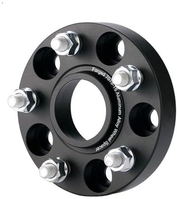 Separadores De Ruedas Para Coche Para Tesla Model 3 Para Y 2017-2023 PCD 5X114.3 CB 64.1 M14X1.5 Espaciadores De Cubo De Aluminio Forjado Negro Adaptador Ensanchamiento 1 Pieza Separadores Rueda(1PC B