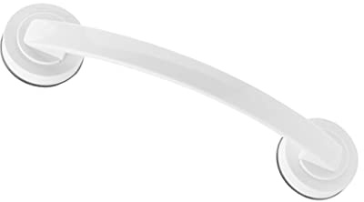 GETAJGHSD Barra de Seguridad para Baño con Ventosas para Personas Mayores Asidero de Succión Grande Color Blanco para Ducha y Bañera Material Resistente Instalación Superficies de Vidrio