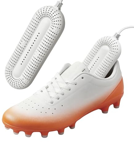Autreykorn Secador de Zapatos Eléctrico, Elimina Malos Olores, Seca Zapatos y Botas, Apagado Automático con Temporizador, Ideal para Zapatos, Botas, Calcetines - Blanco