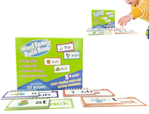 Livres pour la maternelle - Jouets éducatifs pour le vocabulaire - Cartes pour le vocabulaire, pour l'école maternelle, la salle de classe à la maison, les voyages, l'école à la maison et la lecture
