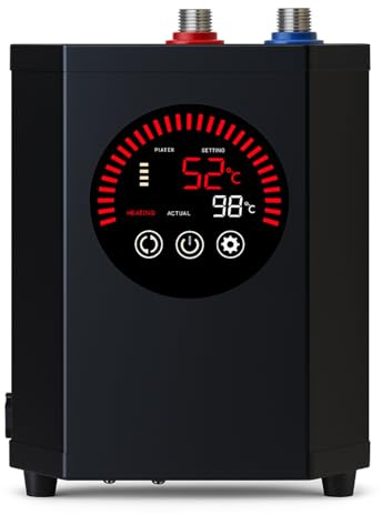 Clever Alpina Réservoir d'eau chaude numérique instantané - Système de chauffage sous évier 2,4 l pour robinets de cuisine