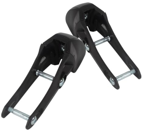 Abaodam Pastillas de Freno para Patines en Línea Kit de Freno Antideslizante de Plástico Accesorio Negro para Patines Adultos Seguro y Fácil Reemplazo 2 Piezas