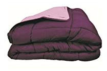 Calgary Range Bettdecke aus zweifarbigem Polyester, 140 x 200 cm, Pflaume/Violett