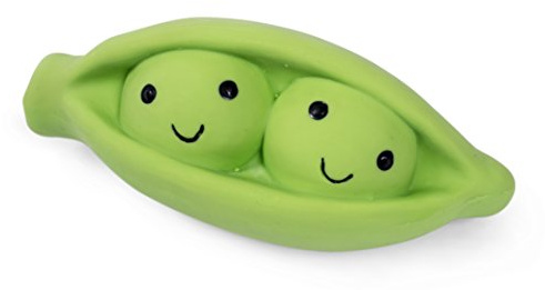 Petface Latex Pea Pod Soft Chew Dog Toy, Small