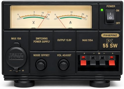 Jetfon PC-55 SW DC stabiliserad strömförsörjning, justerbar och omkopplingsbar från 50 till 55 A.
