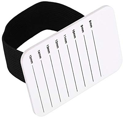 Rotekt 8-15mm Lash Holder Eyelash Extension Hand Pallet Tray, Makeup Eyelash Pallet Strip Stand with Adjustable Wrist Strap,Hand Lash Holder Hand Plate Lashes Grafting Holder