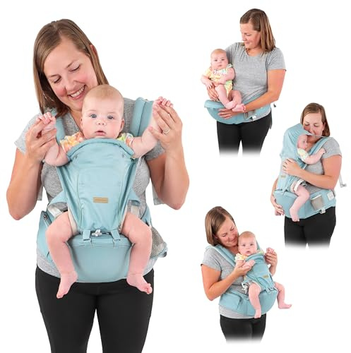 Acorn Baby Portabicicletas con asiento de cadera, soporte ergonómico 6 en 1 para lactancia materna para padres